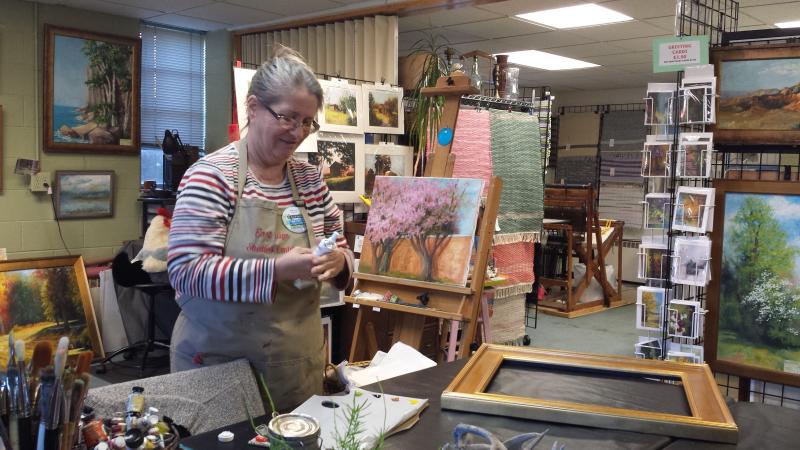 Resident artists at the Art Sanctuary in Martinsville work in a wide variety of media and always have something unique and beautiful to thrill the arts aficionado on your shopping list.