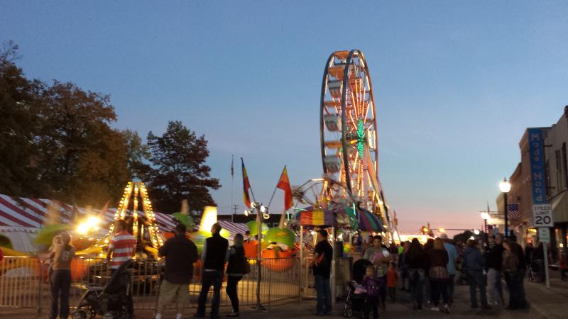 Fall Foliage Festival at Night