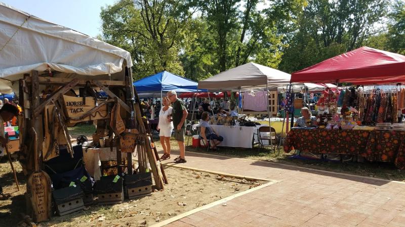 Shop a wide variety of arts and crafts vendors at the Old Town Waverly Park Festival.