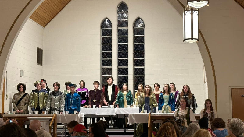 The Martinsville High School Choir presents an annual Madrigal Dinner at the Art Sanctuary of Indiana. Choose from two performance nights and enjoy live holiday entertainment along with a great meal.