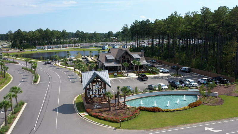 The entrance to the Carolina Pines Campground and RV Resort