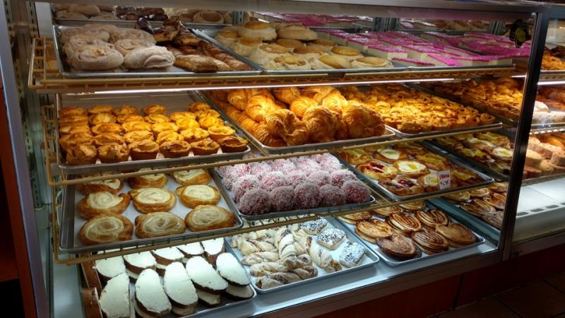 Peña's Bakery Food and pastries on display