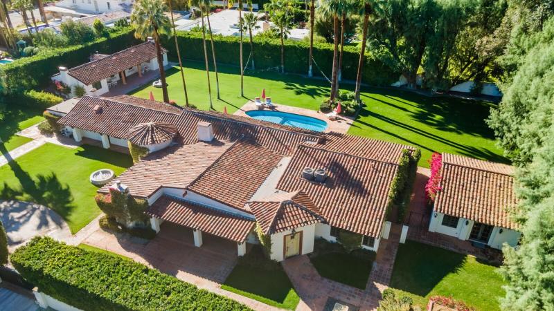 Obove view of Harold Lloyd Estate in Palm Springs