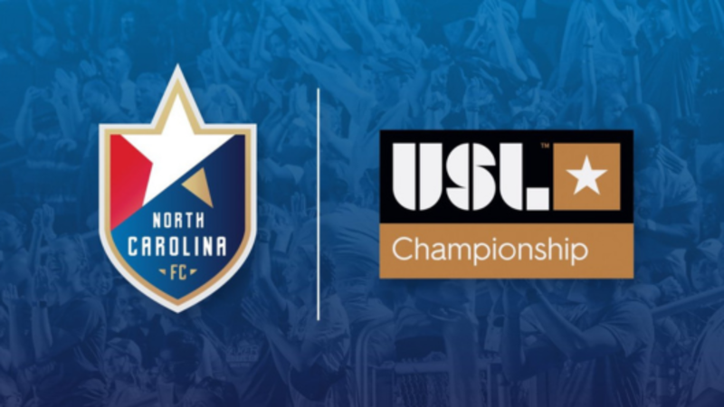 NCFC logo and USL Championship logo