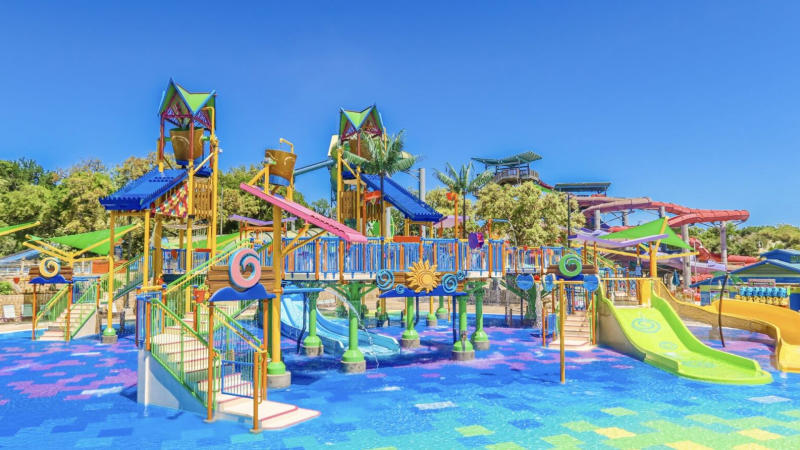 View of water area at Aquatica San Antonio