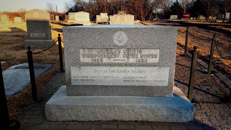 charles curtis grave stone