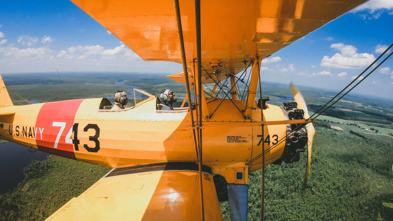 Military Aviation Museum Biplane flight