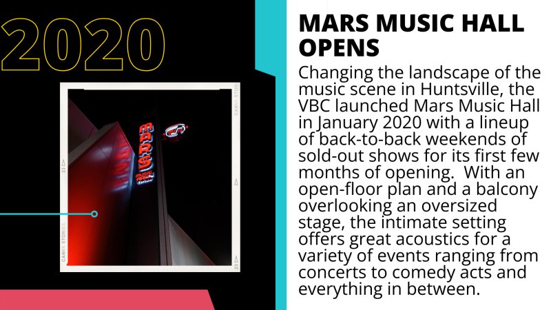 2020 VBC Opens Mars Music Hall