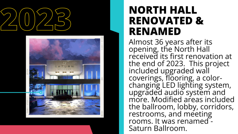 2023 VBC North Hall Renamed Saturn Ballroom