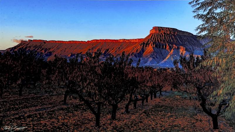Mount Garfield Autumn Sunset by Todd Bennett