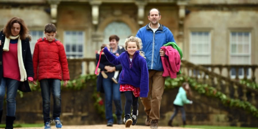 Family enjoying Dyrham Park