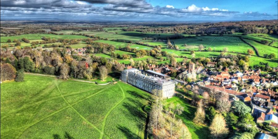 Petworth House from a drone: Ian Burgess