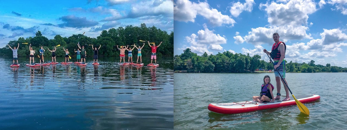 Paddle boarding in Omaha