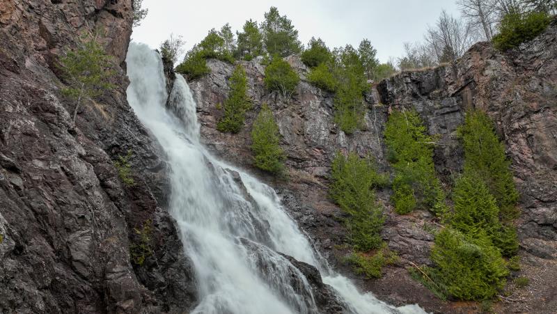 Houghton-Douglass Falls Spring - Low Aerial
