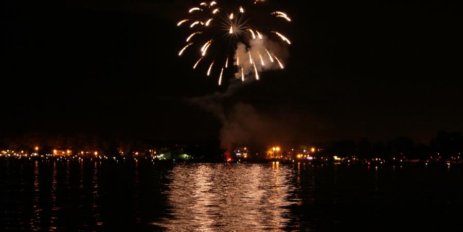 Fireworks over Canandaigua Lake
