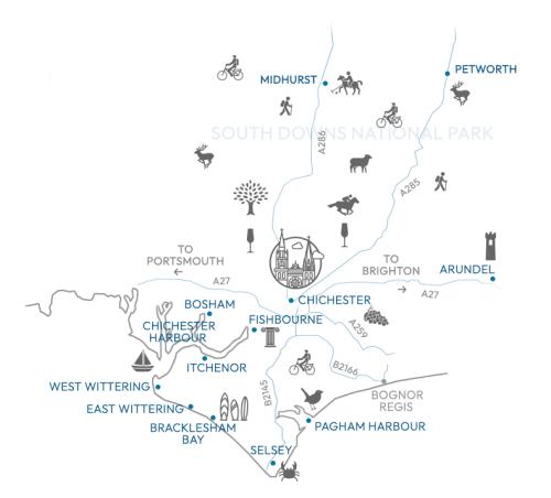 Chichester Area Map