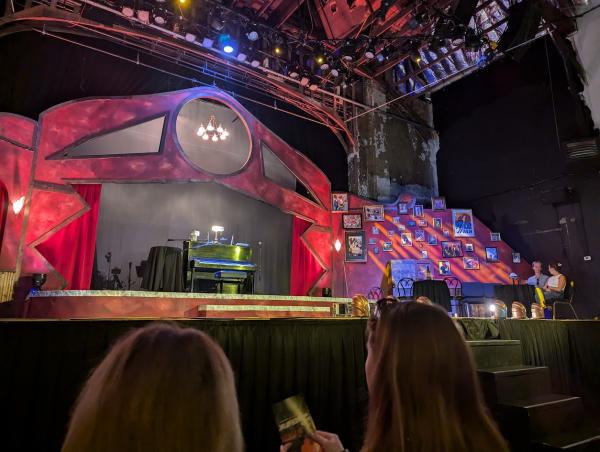 The inside of The short north stage, garden theater