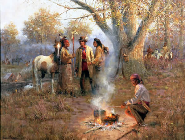 Washington Irving Meeting the Osage