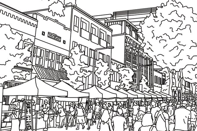 Download FREE Yeah, THAT Greenville Coloring Book Pages!