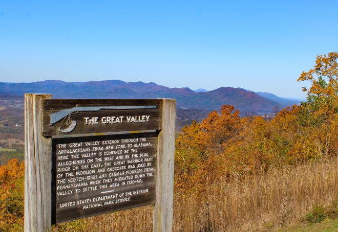 Great Valley Overlook - Blue Ridge Parkway