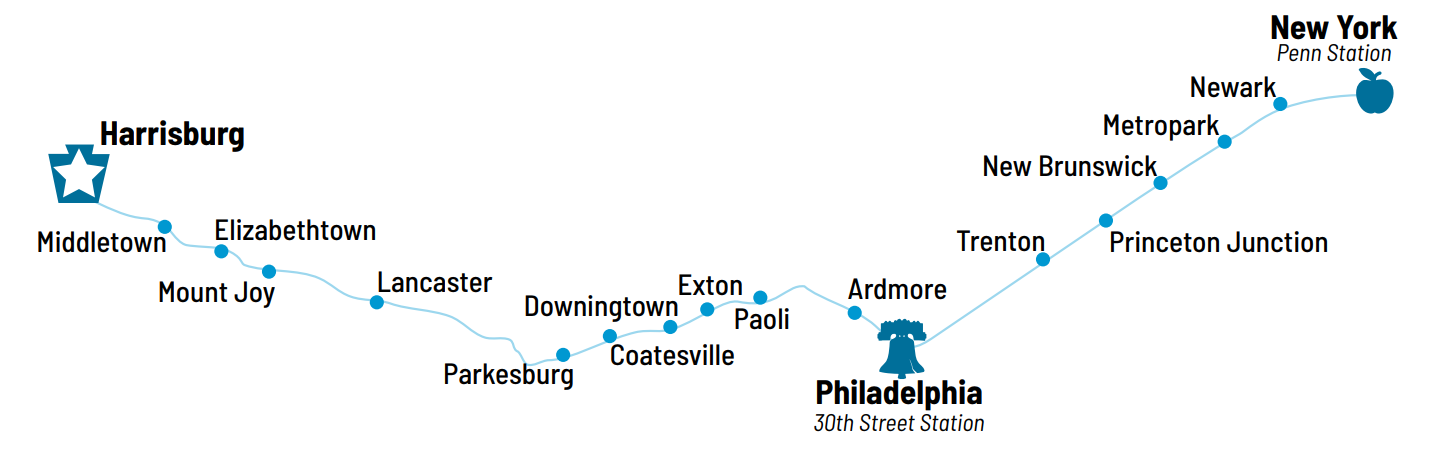 Amtrak Map 
