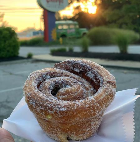 Black Market Bakers Cinnamon Bun.