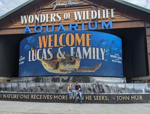Lucas Welcome at Wonders of Wildlife