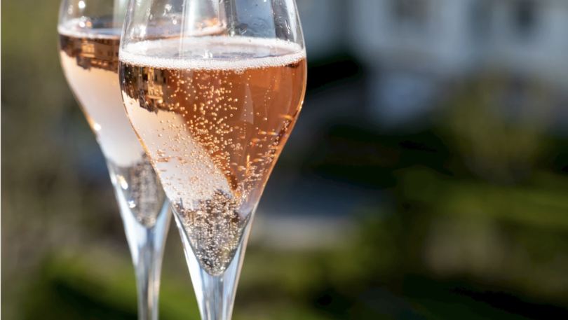 Sparkling Rose and Chocolates
