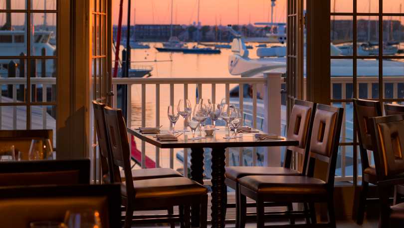 Inside Grill Sunset
