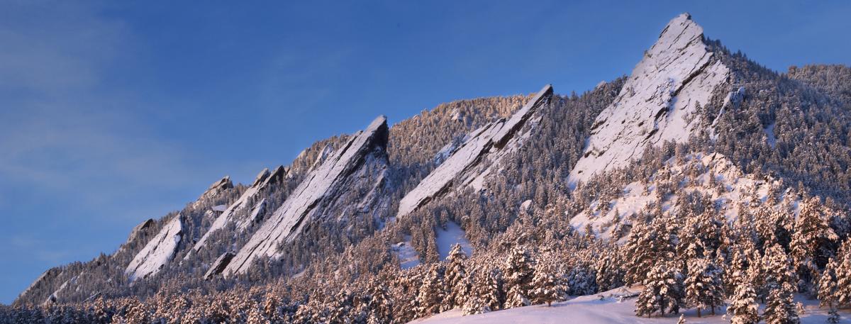 Winter Flatirons Boulder