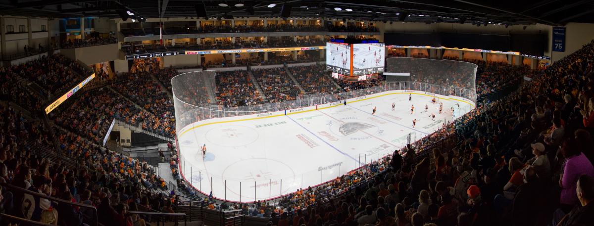Lehigh Valley Phantoms ice rink at PPL Center in Allentown