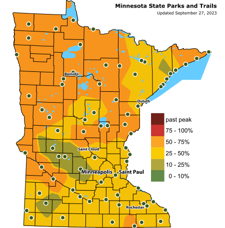 Fall Color Finder Report from MN DNR