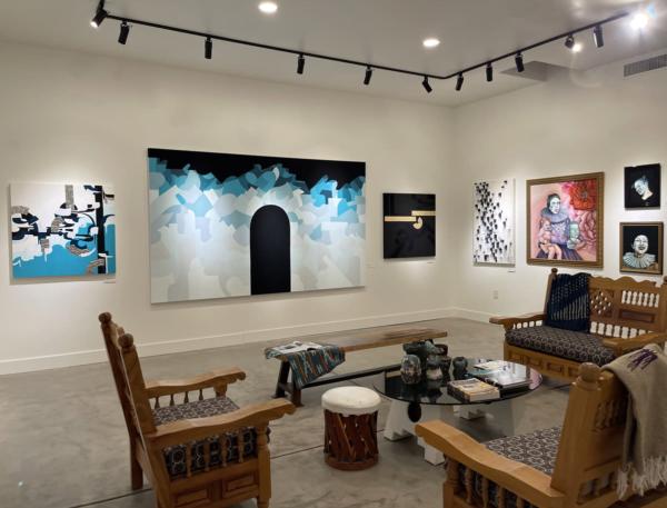 Interior look at Lapis Room Art Gallery