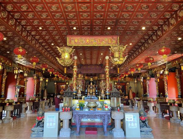 Interior view of the Teo Chew Temple in Houston, TX
