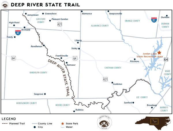 Deep River State Trail Map