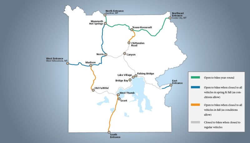 Spring Fall YNP Bike Map