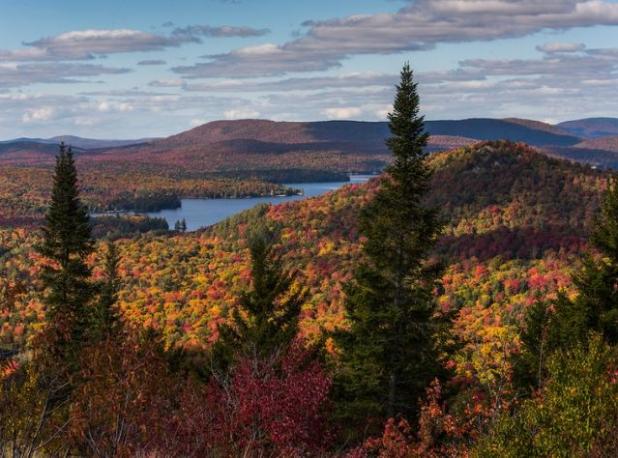 View of Tupper Lake from Coney Mountain