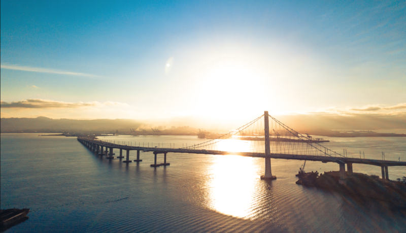 Bay Bridge at sunrise