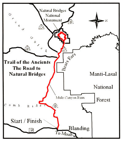 Trail of the Ancients – The Road to Natural Bridges National Monument bike route