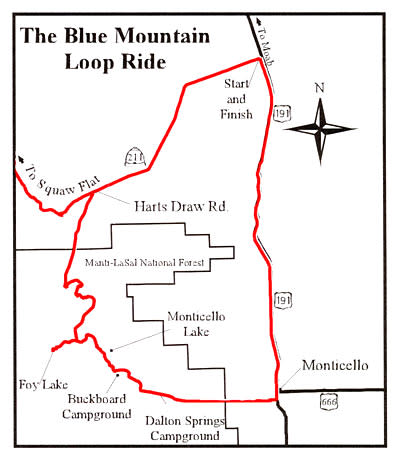 The Blue Mountain Loop bike route