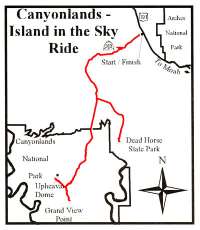 Canyonlands National Park – Island in the Sky bike route