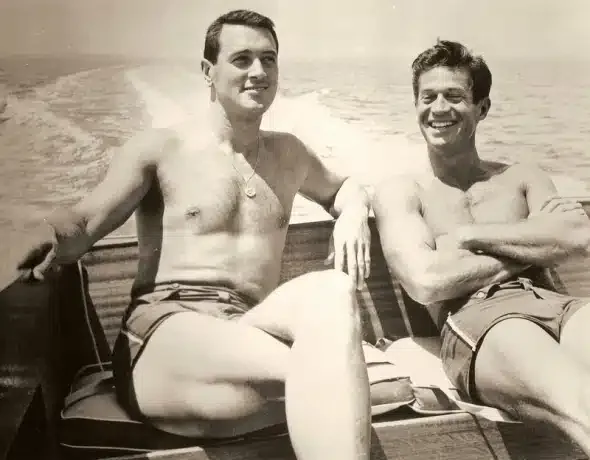 Rock Hudson and George Nader