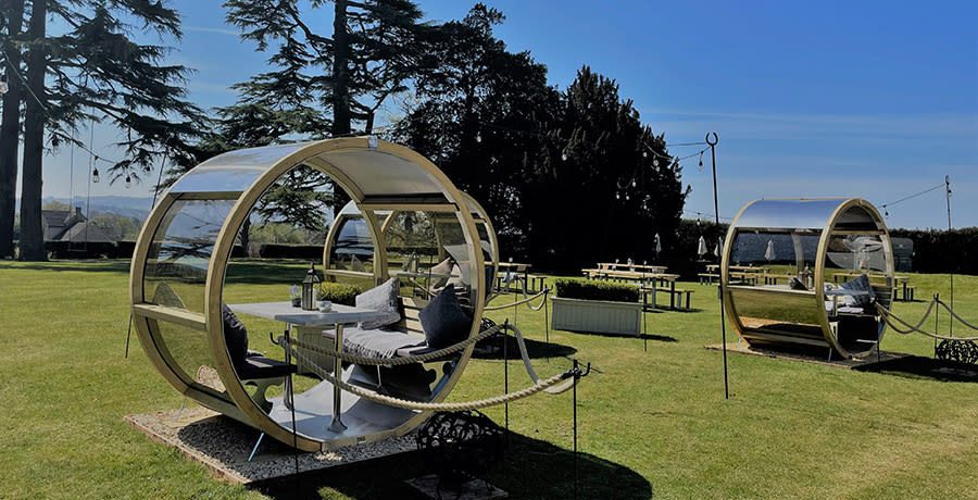 The dining carriages at Ellenborough Park