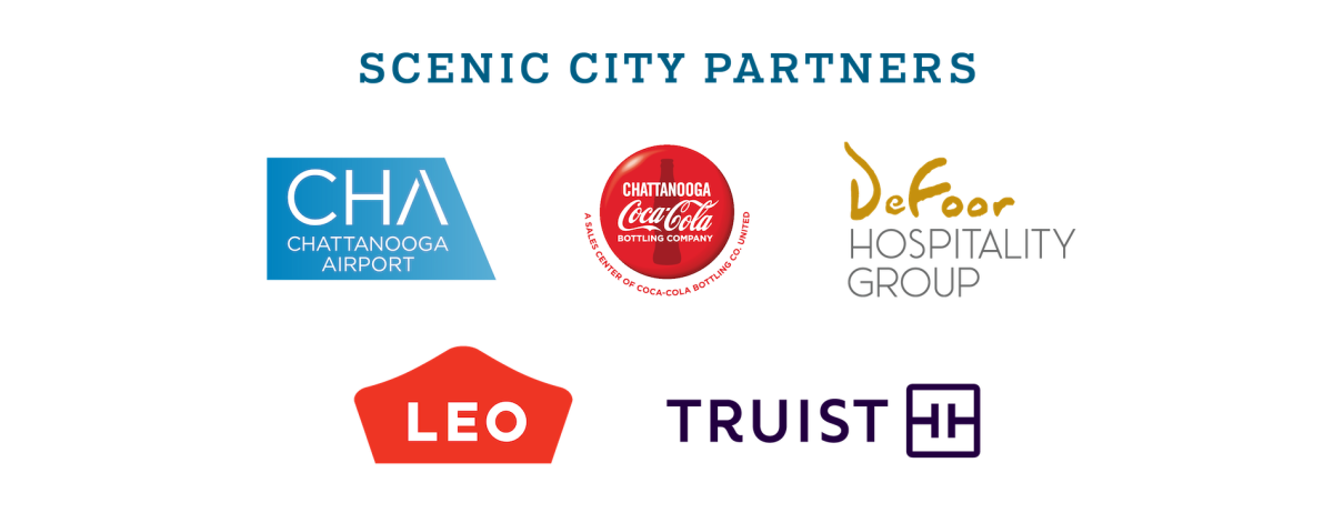 Scenic City Partners: Chattanooga Metropolitan Airport Authority, Coca-Cola United, Inc., DeFoor Hospitality Group, Leo, Truist