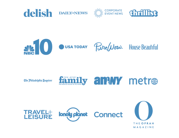 Logos of Publications who have featured Discover Lehigh Valley