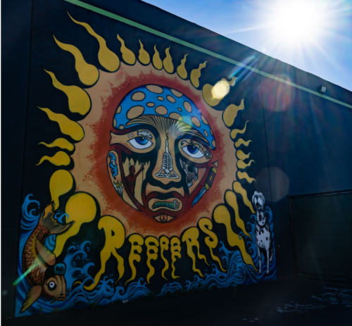 Sublime mural at 420 Central dispensary