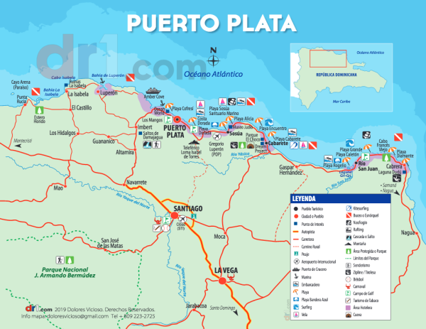 Puerto Plata Map Spanish