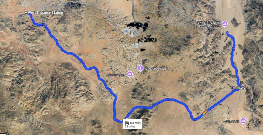 Park Boulevard in Joshua Tree