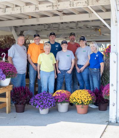 Picture of the Pearce family from Pearce's Farm Stand.