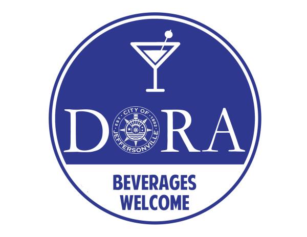 Jeffersonville DORA sign